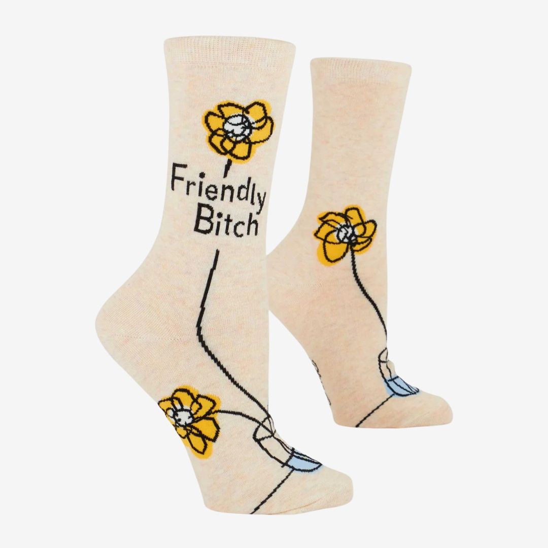 Friendly Bitch Crew Socks