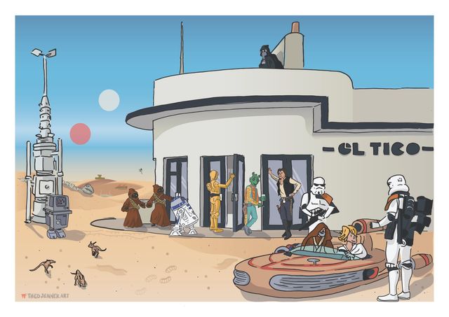 Mos El Tico (Black Framed)