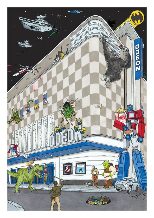 Once Upon A Time At The Odeon (Black Framed)