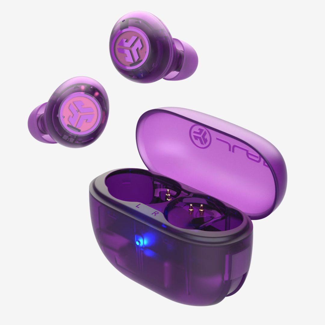 JLab Go Pop ANC, True Wireless Stereo (TWS), 20 - 20000 Hz, Calls/Music, Headset, Purple