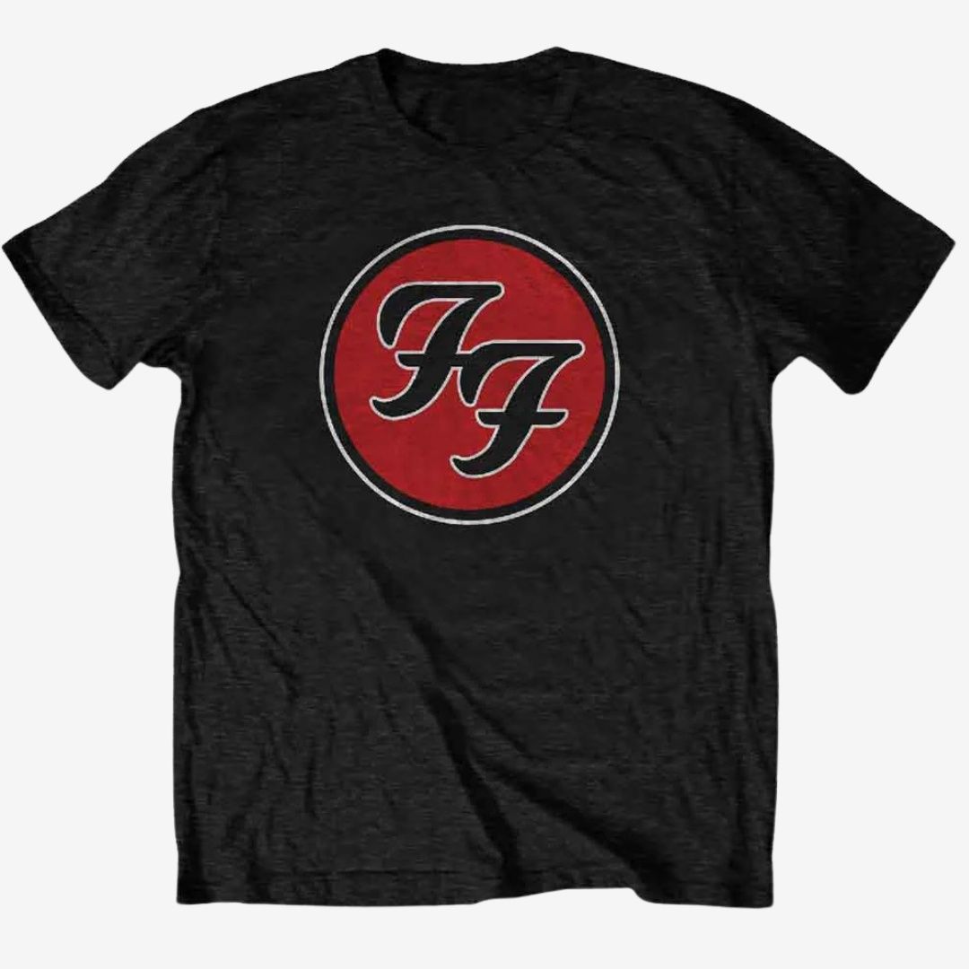 Foo Fighters Unisex T-Shirt: FF Logo (Black), Size: X-Large
