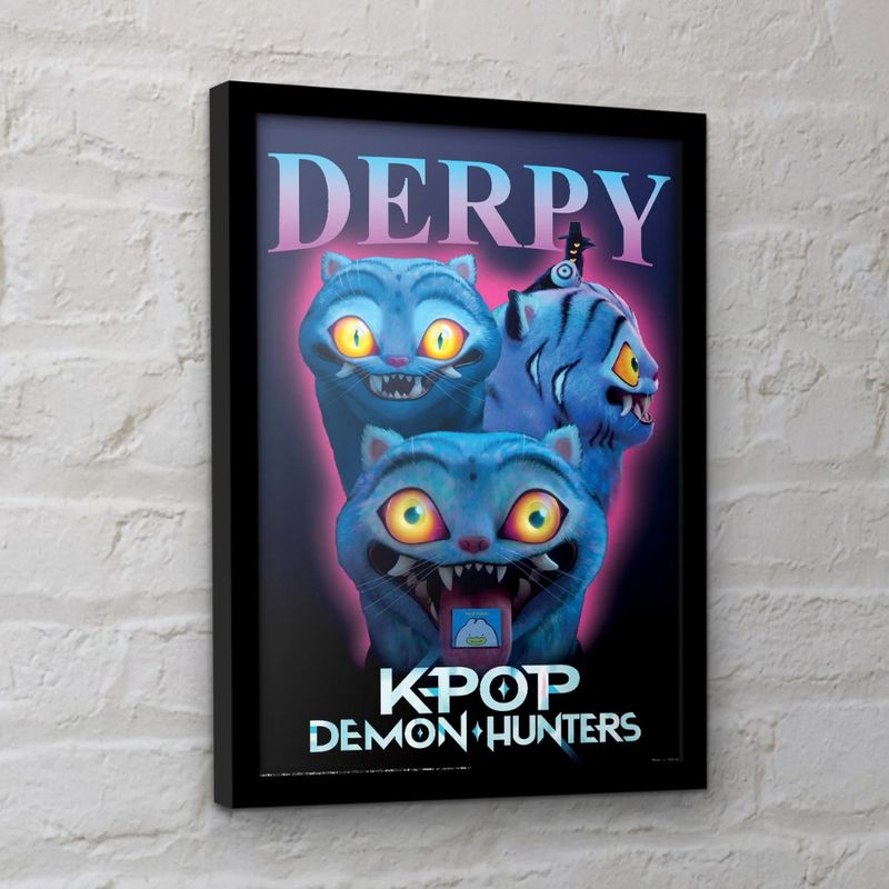 K-Pop Demon Hunters (Derpy) Framed 30x40cm Print