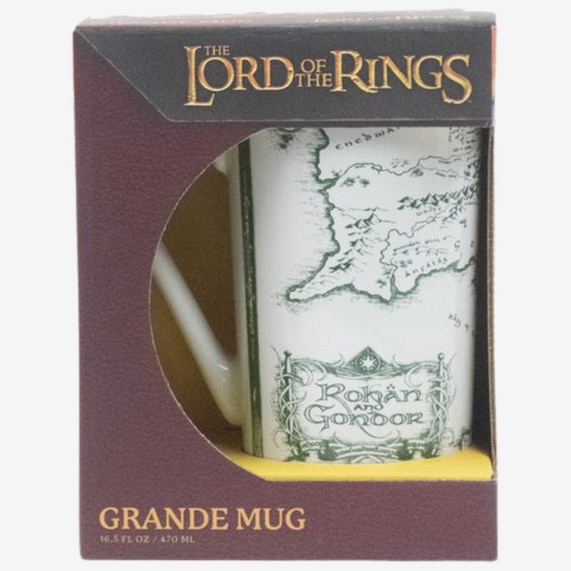 Lord Of The Rings White Map Grande Mug