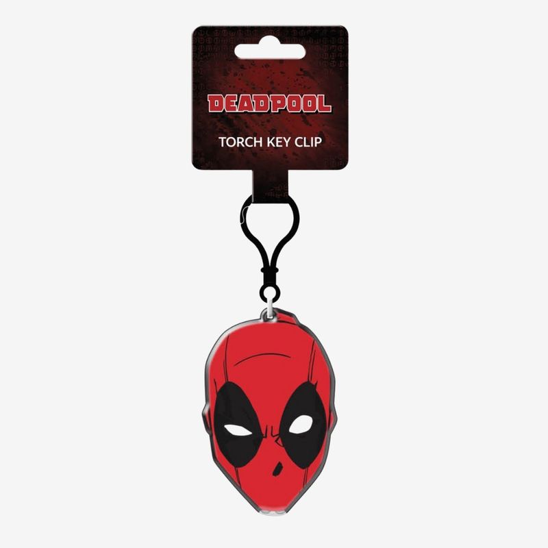 Deadpool Face Torch Keyclip