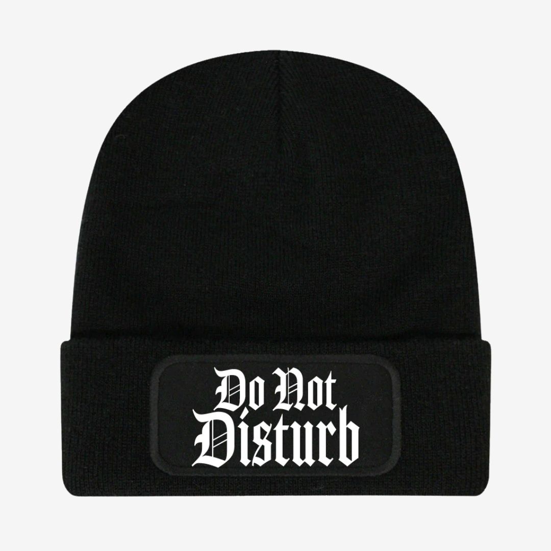 Do Not Disturb Black Beanie