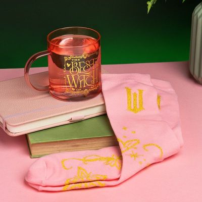 Wicked! Glinda Glass Mug &amp; Socks