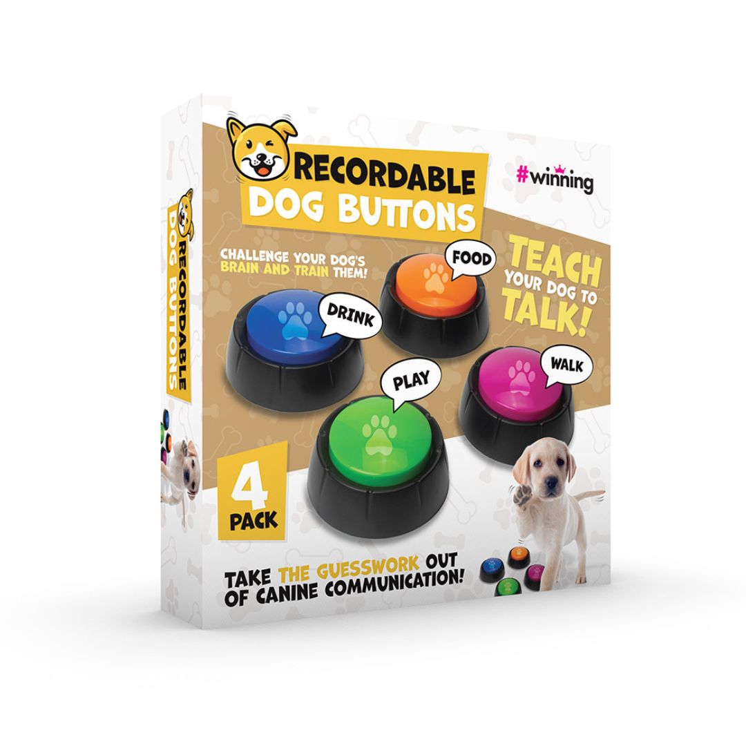Recordable Dog Buttons Set 4
