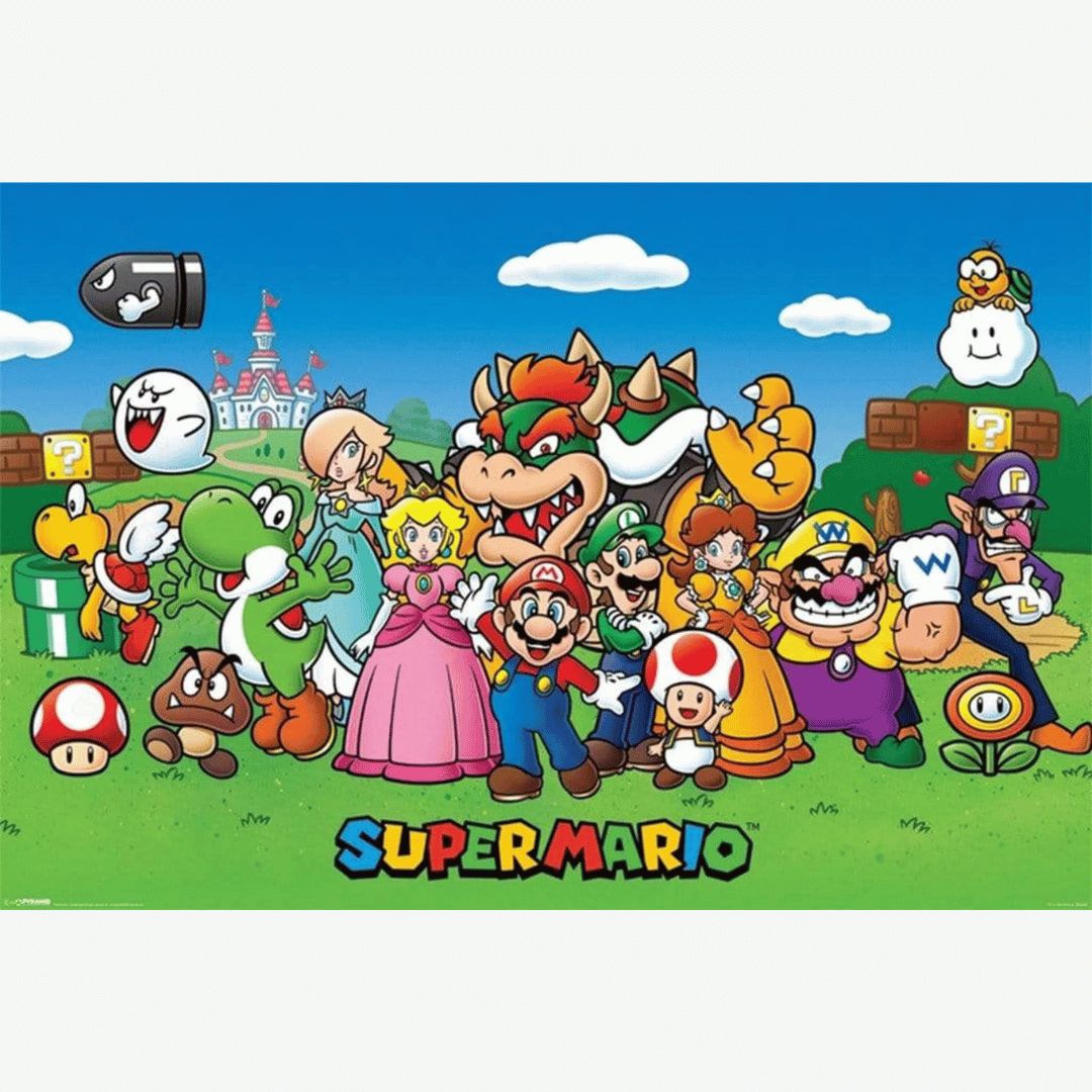 Super Mario Characters Maxi Poster (A41)