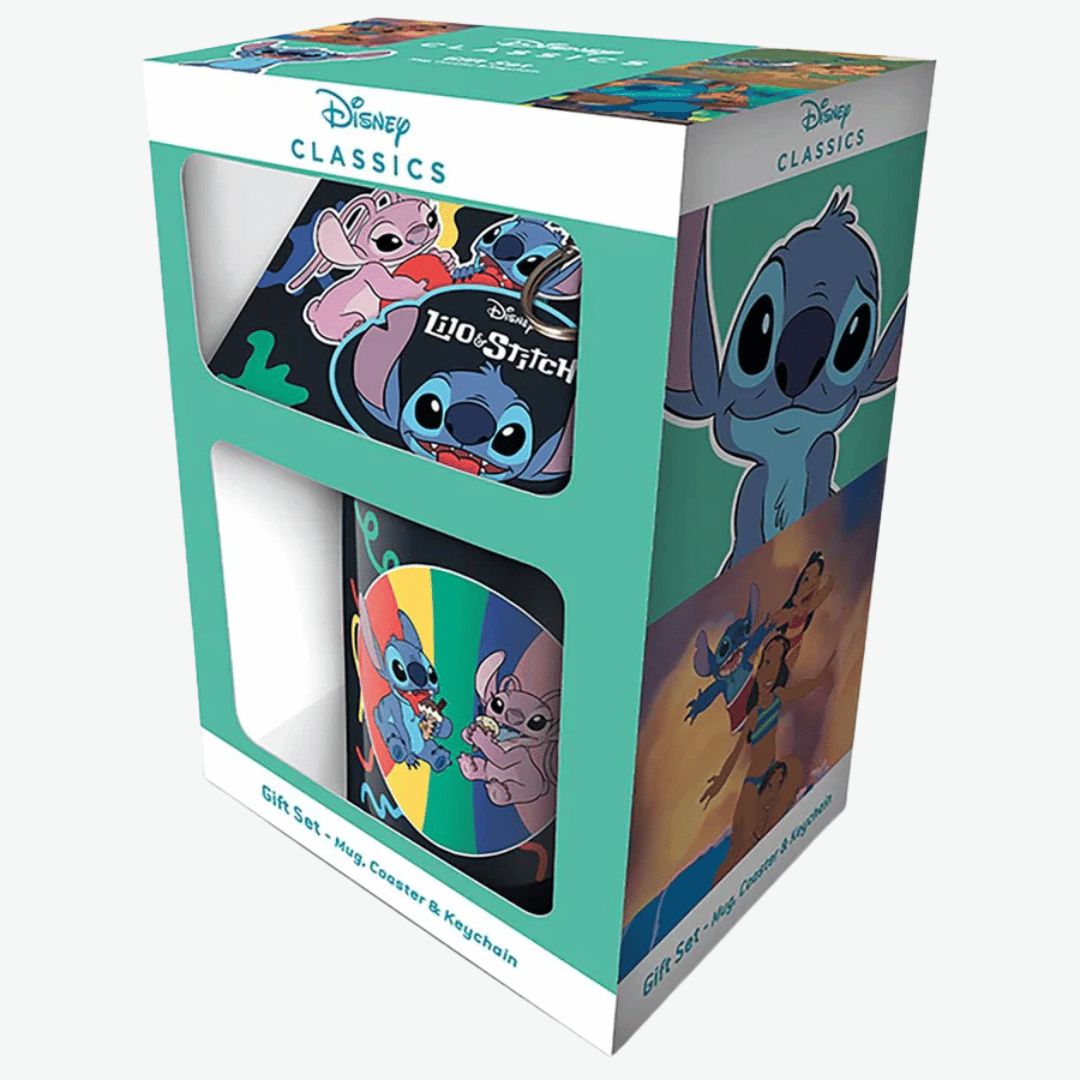LILO &amp; STITCH (YOU'RE MY FAVE) MUG COASTER KEYCHAIN GIFT SET