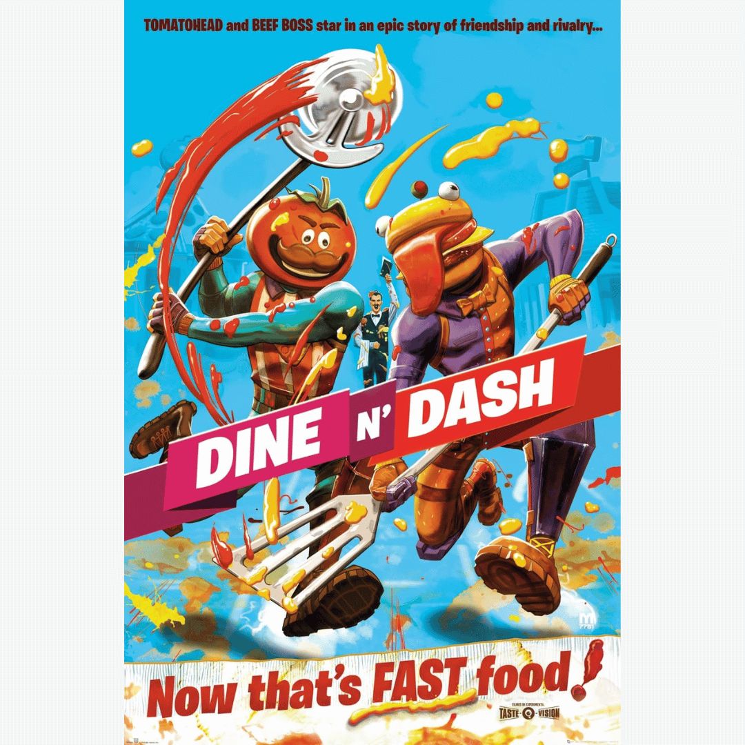 FORTNITE DINE N DASH MAXI POSTER (A54)