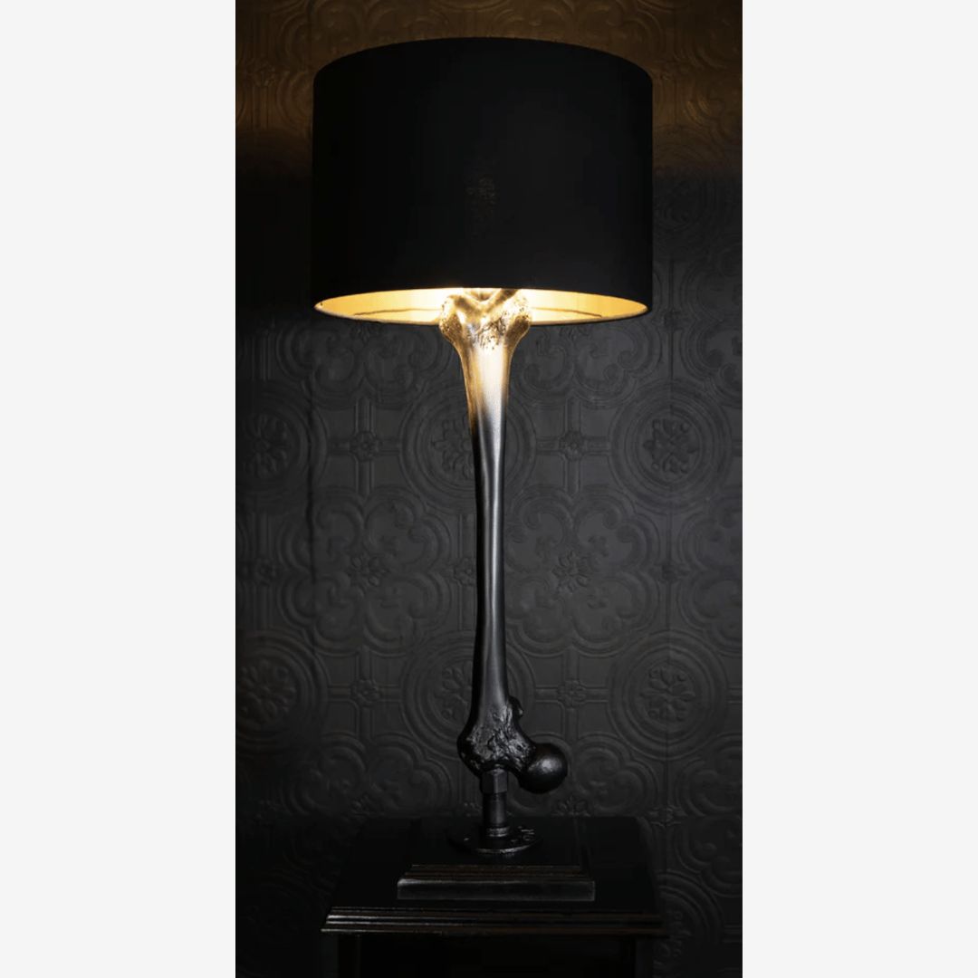 The Femur Table Lamp | Black Lamp, Copper Inner