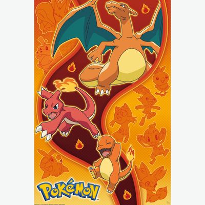 Pokemon Charizard Fire Type Maxi Poster (A43)