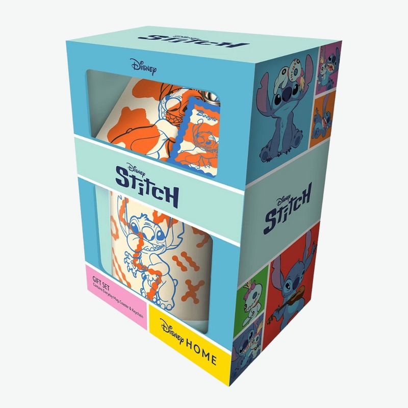 Lilo &amp; Stitch (Lazy Daze) Gift Set (Mug, Coaster &amp; Keychain)