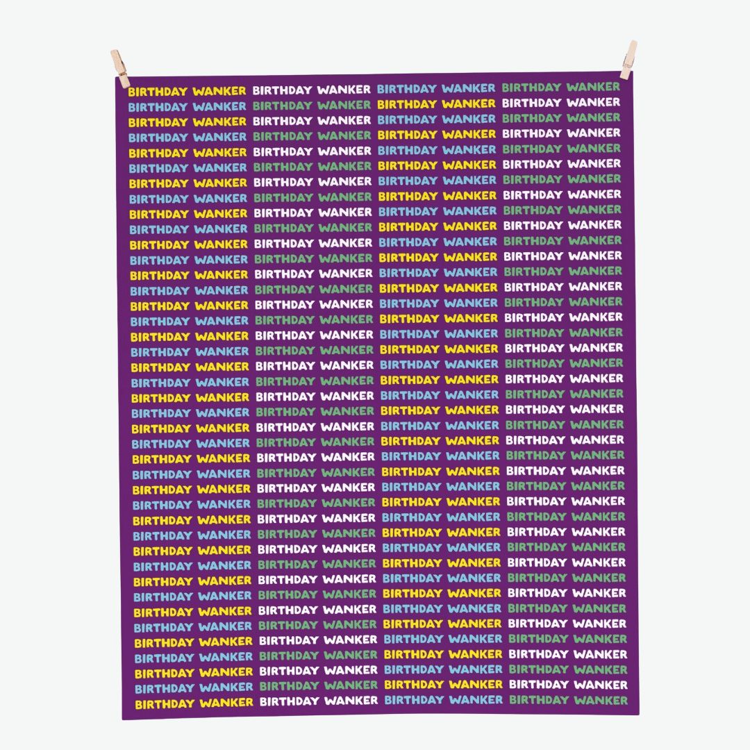 Birthday Wanker | Wrapping Paper