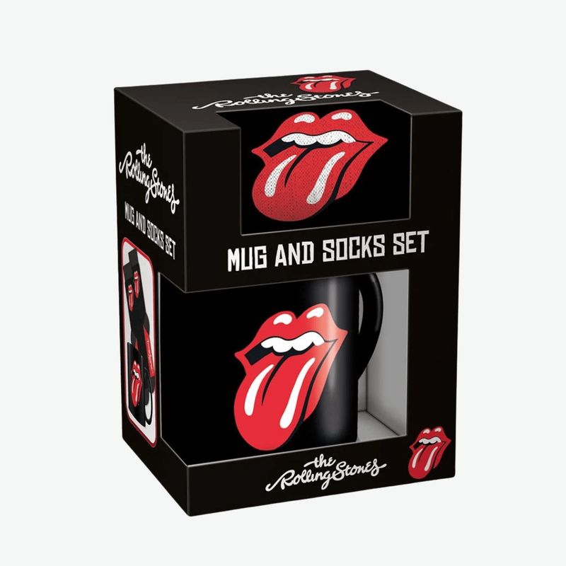 The Rolling Stones (Tongue and Lips Logo) Mug &amp; Socks Set