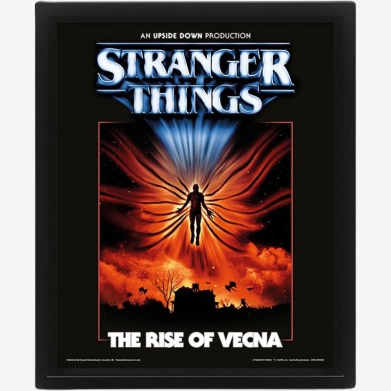 Stranger Things S5 The Rise Of Vecna 3D Lenticular Framed Print