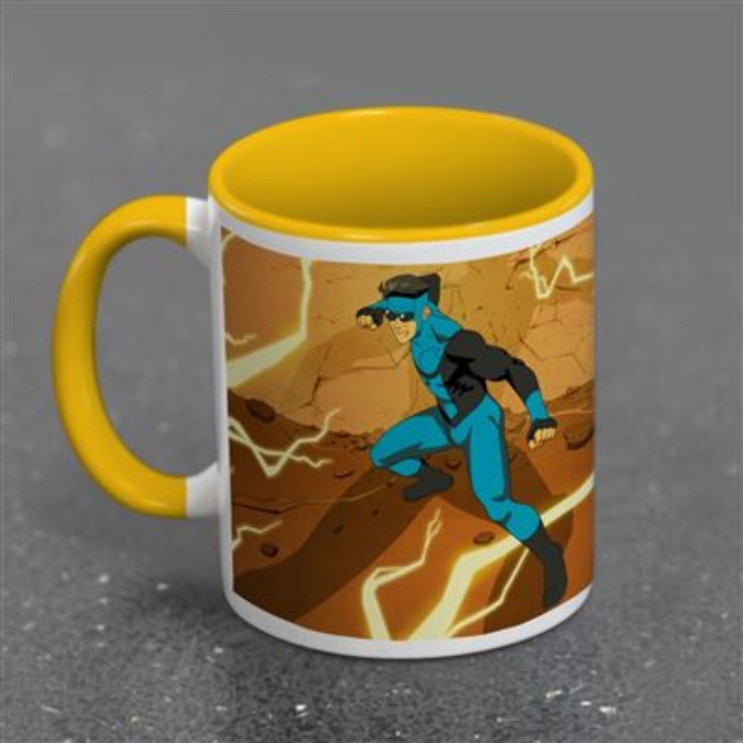 Invincible (Lightning) Yellow Coloured Inner Pod Mug