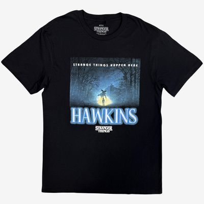 Stranger Things Unisex T-Shirt: Happen Here (Black)