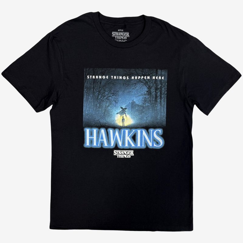 Stranger Things Unisex T-Shirt: Happen Here (Black)