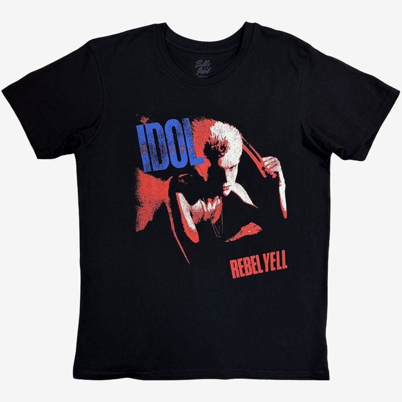 Billy Idol Unisex T-Shirt: Rebel Yell (Black)