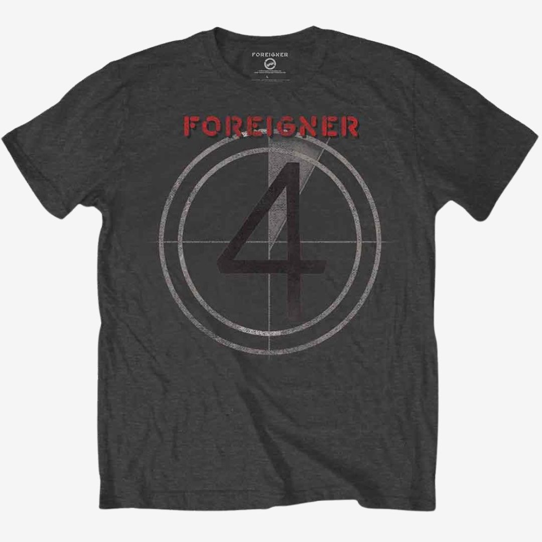 Foreigner Unisex T-Shirt: 4 (Charcoal Grey), Size: Medium