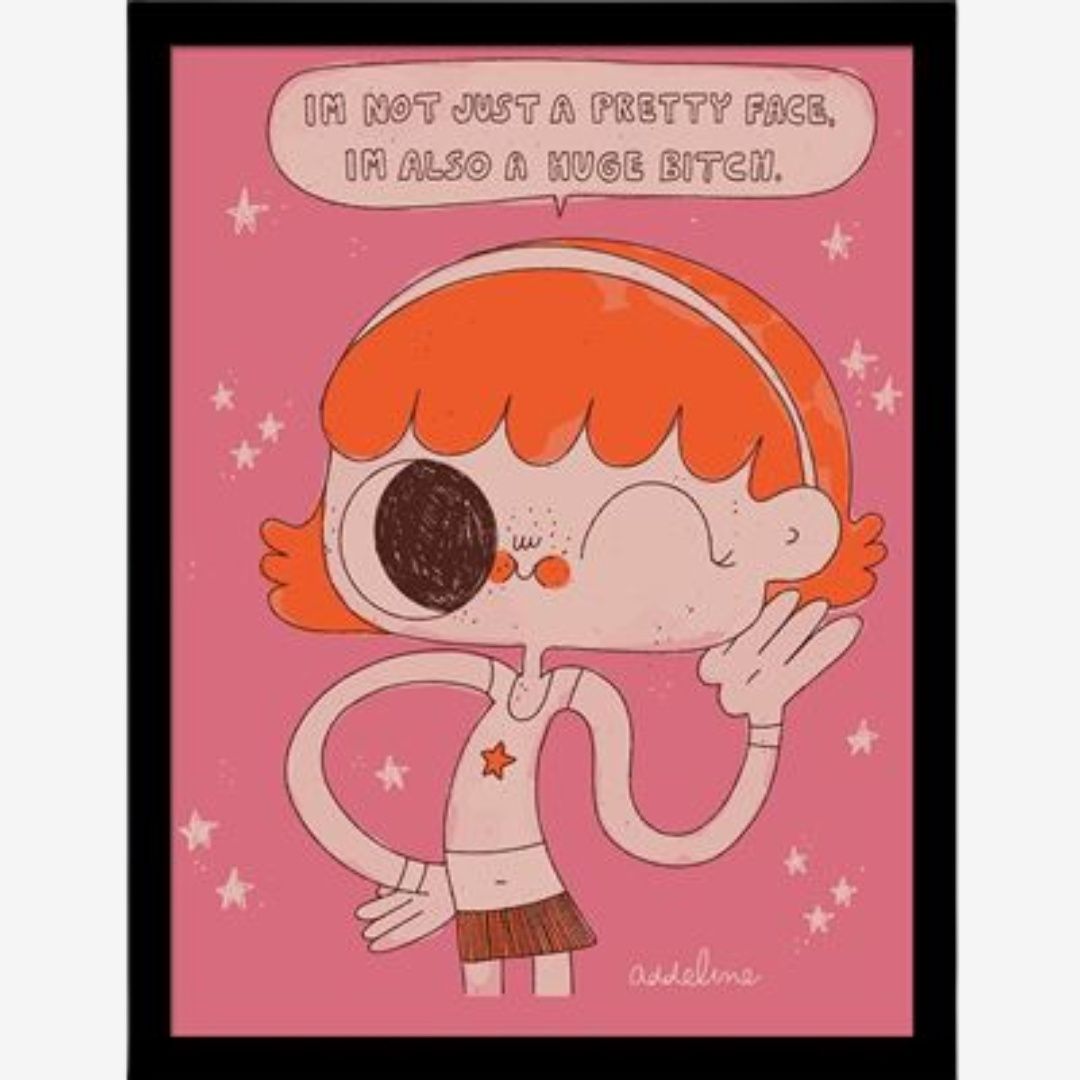 BurgerBabie I'm Not Just A Pretty Face Collector Framed Print