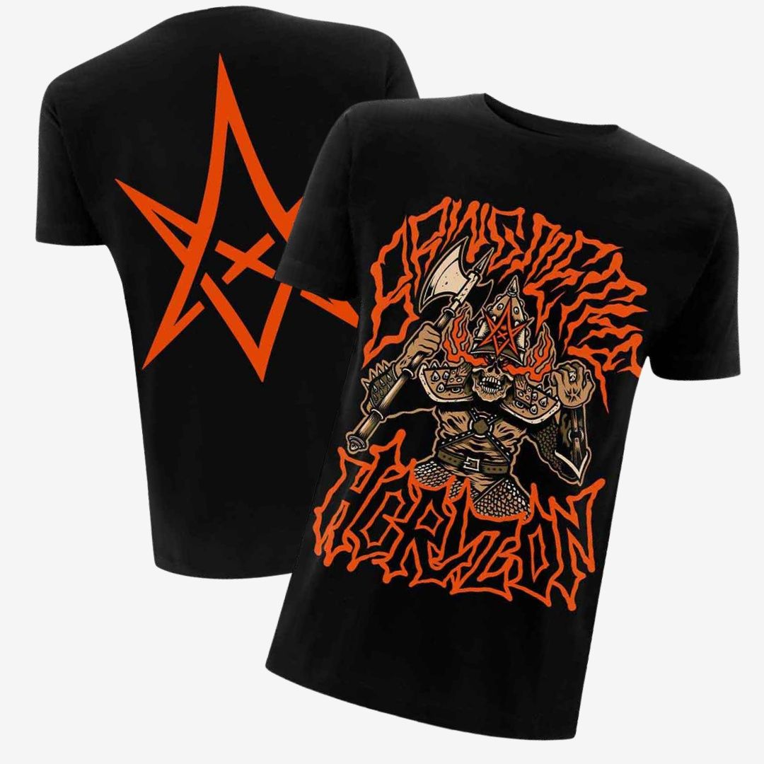 Bring Me The Horizon Unisex T-Shirt: Warrior (Black) (Back Print), Size: Medium