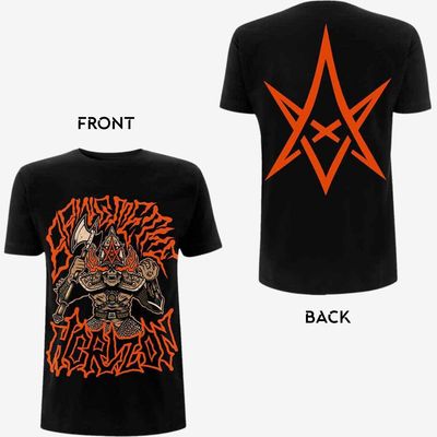 Bring Me The Horizon Unisex T-Shirt: Warrior (Black) (Back Print)
