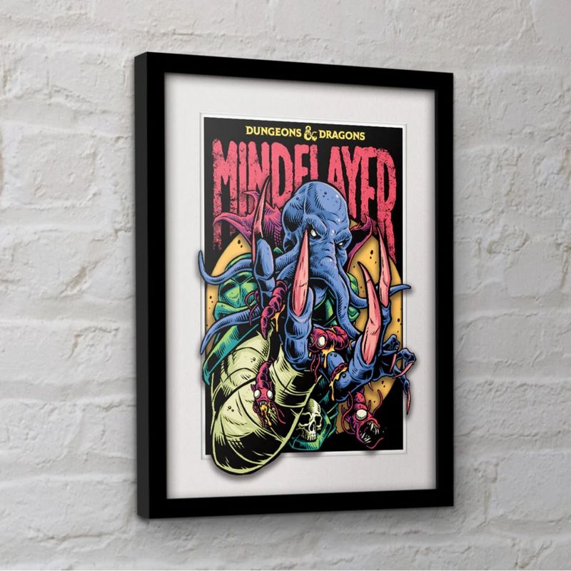 Dungeons &amp; Dragons (Mindflayer) Framed 30x40cm Breakout Print
