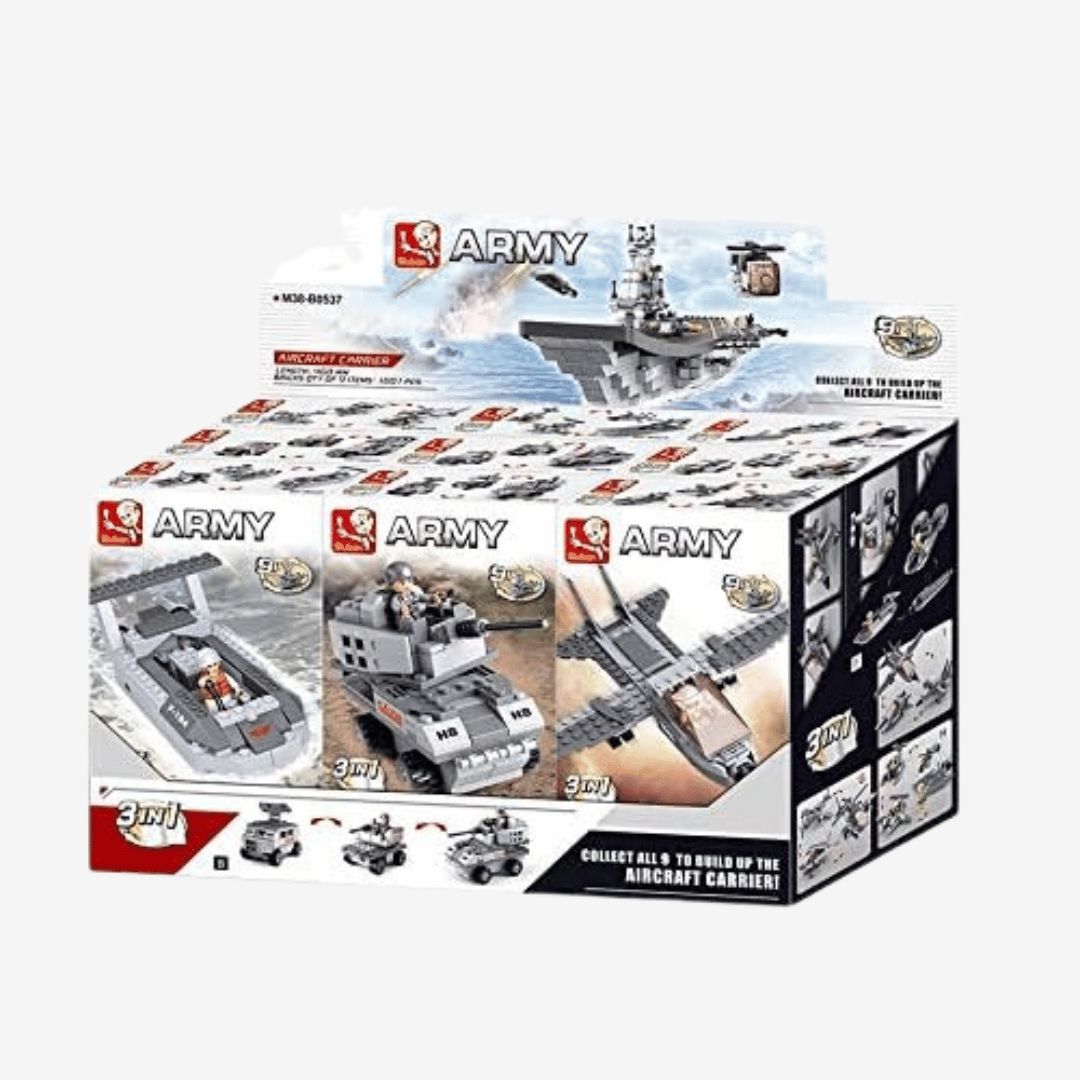 Sluban Aircraft Carrier 9-INTO-1 Building Set (Collect All 9)