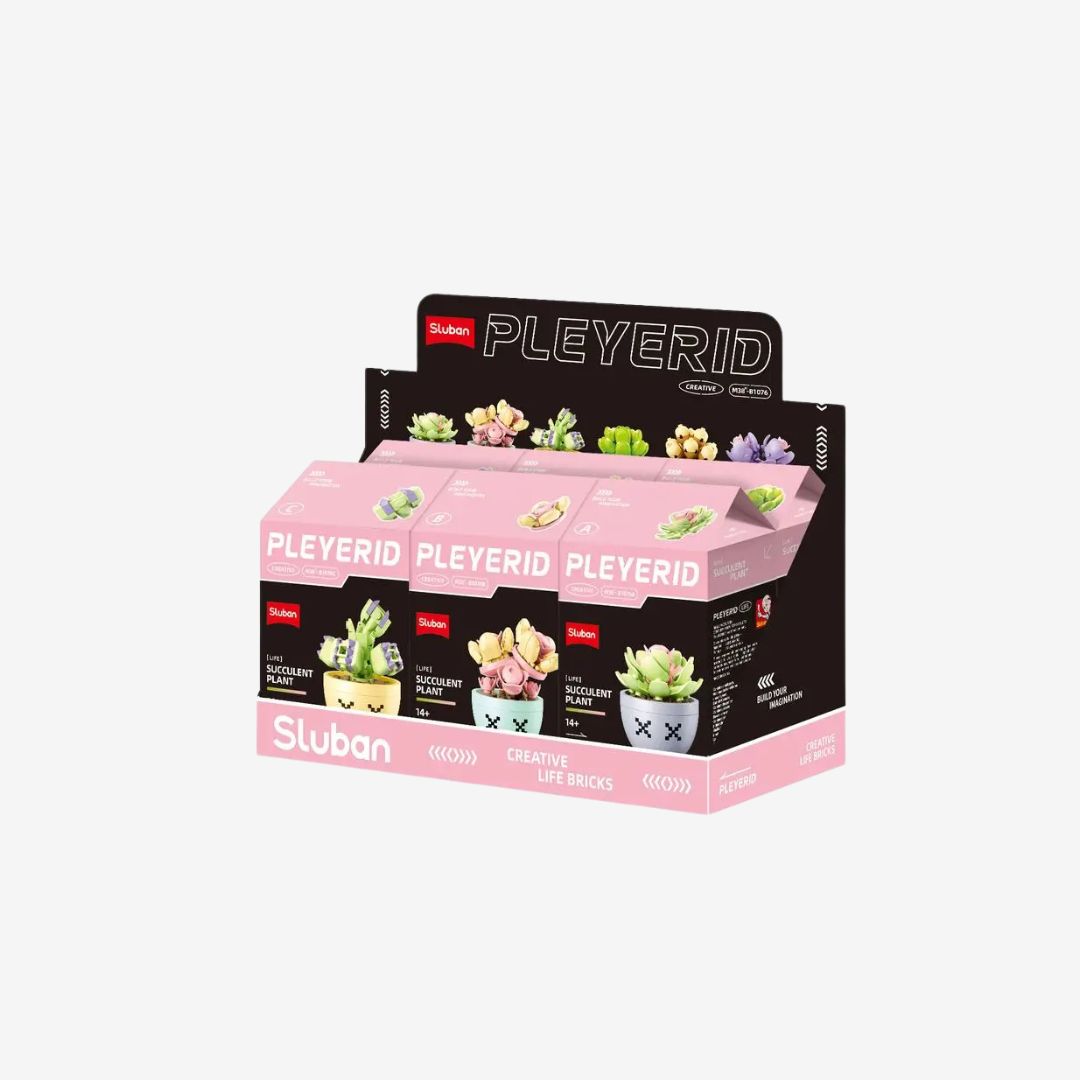 Sluban Potted Plants Succulent  Set M38-B1076