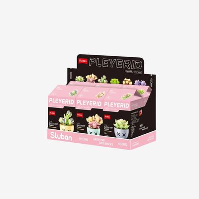 Sluban Potted Plants Succulent  Set M38-B1076