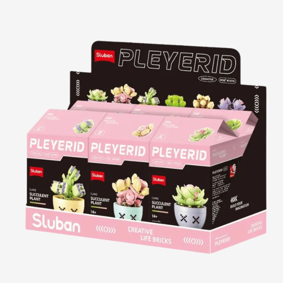 Sluban Potted Plants Succulent Set M38-B1076