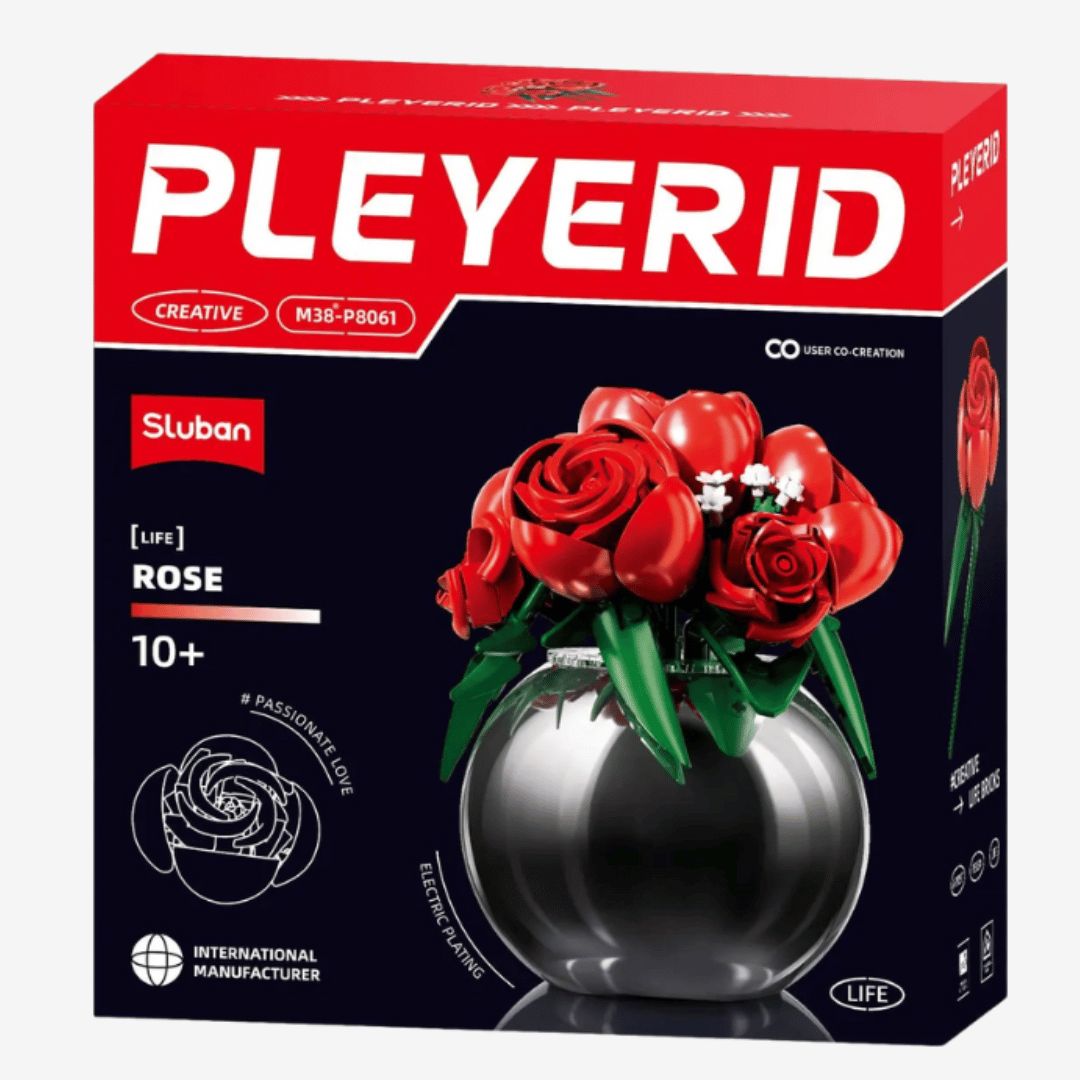 Sluban - Pleyerid Red Roses  Set M38-P8061