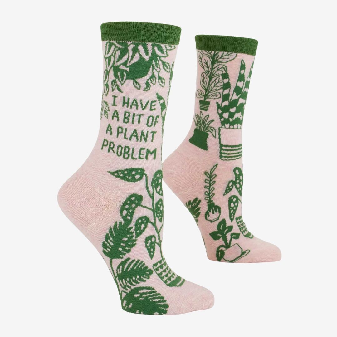 I Have A Bit Of A Plant Problem Crew Socks