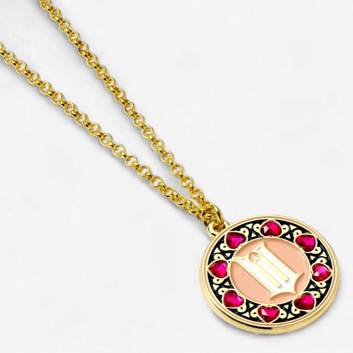 Wicked 'W' logo with Crystal Border Necklace