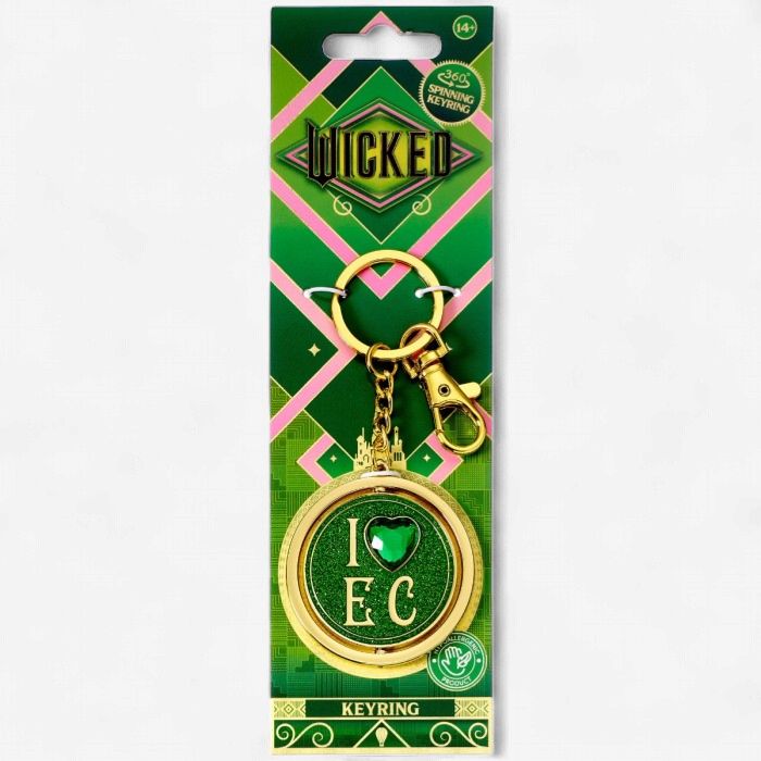 Wicked I love Emerald City Spinning Keyring