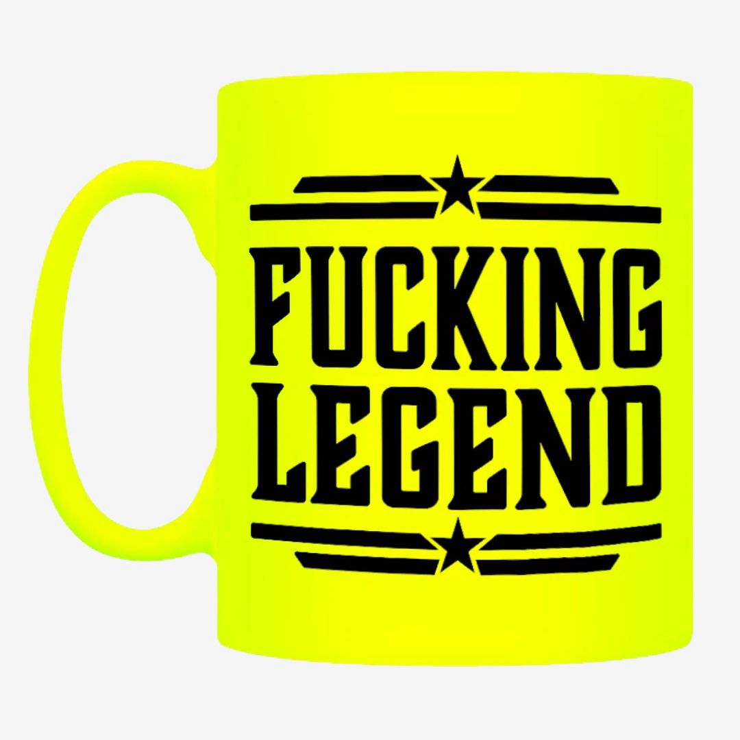 Fucking Legend Yellow Neon Mug