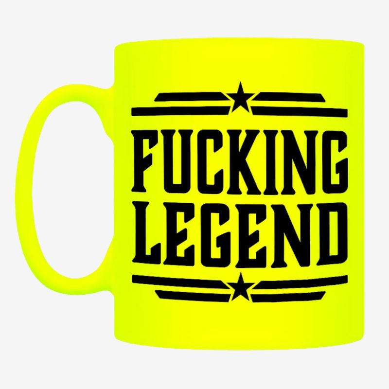 Fucking Legend Yellow Neon Mug