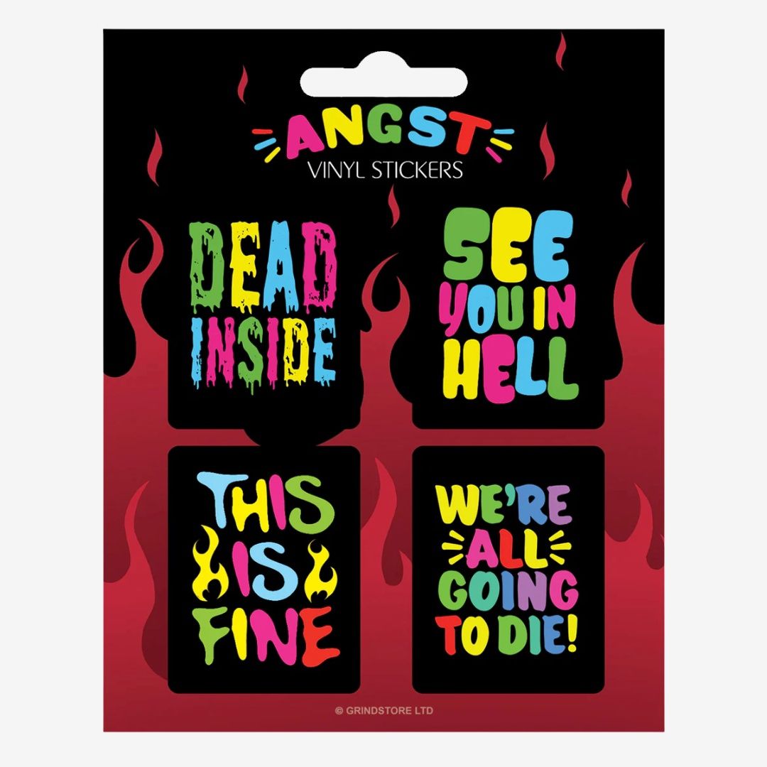 Angst Vinyl Sticker Set