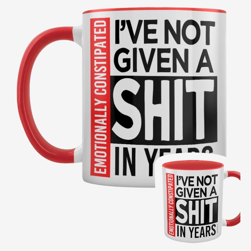 Emotionally Constipated Red Inner 2-Tone Mug
