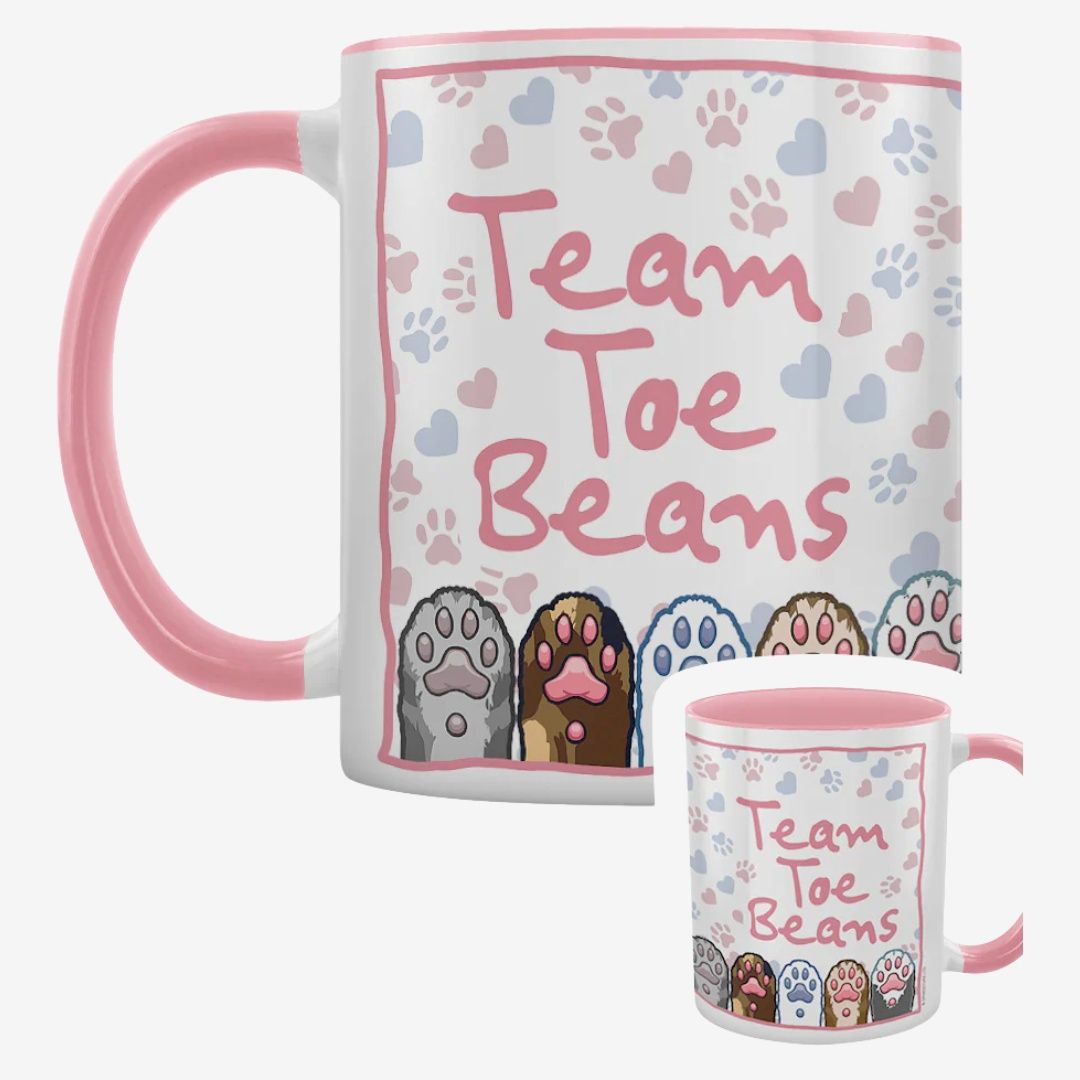 Team Toe Beans Pink Inner 2-Tone Mug