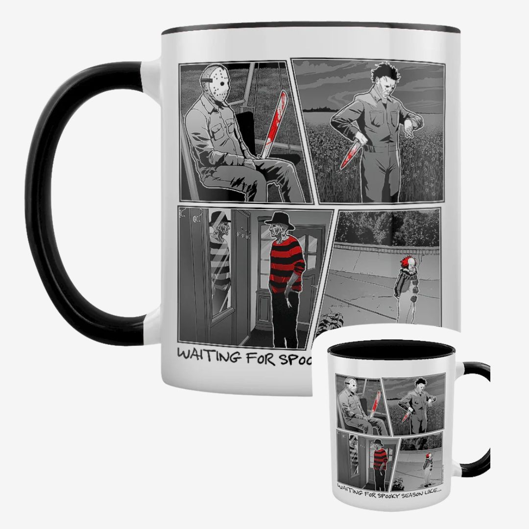 Waiting For Spooky Season Like... Black Inner 2-Tone Mug