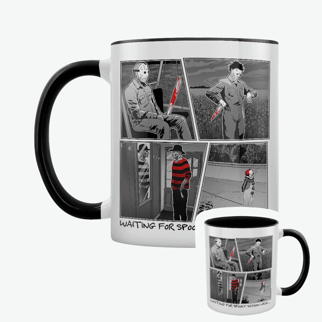 Waiting For Spooky Season Like... Black Inner 2-Tone Mug