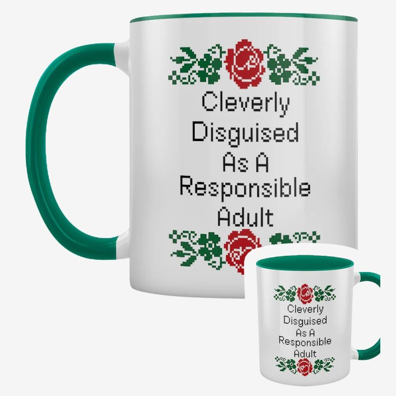Cleverly Disguised Adult Green Inner 2-Tone Mug