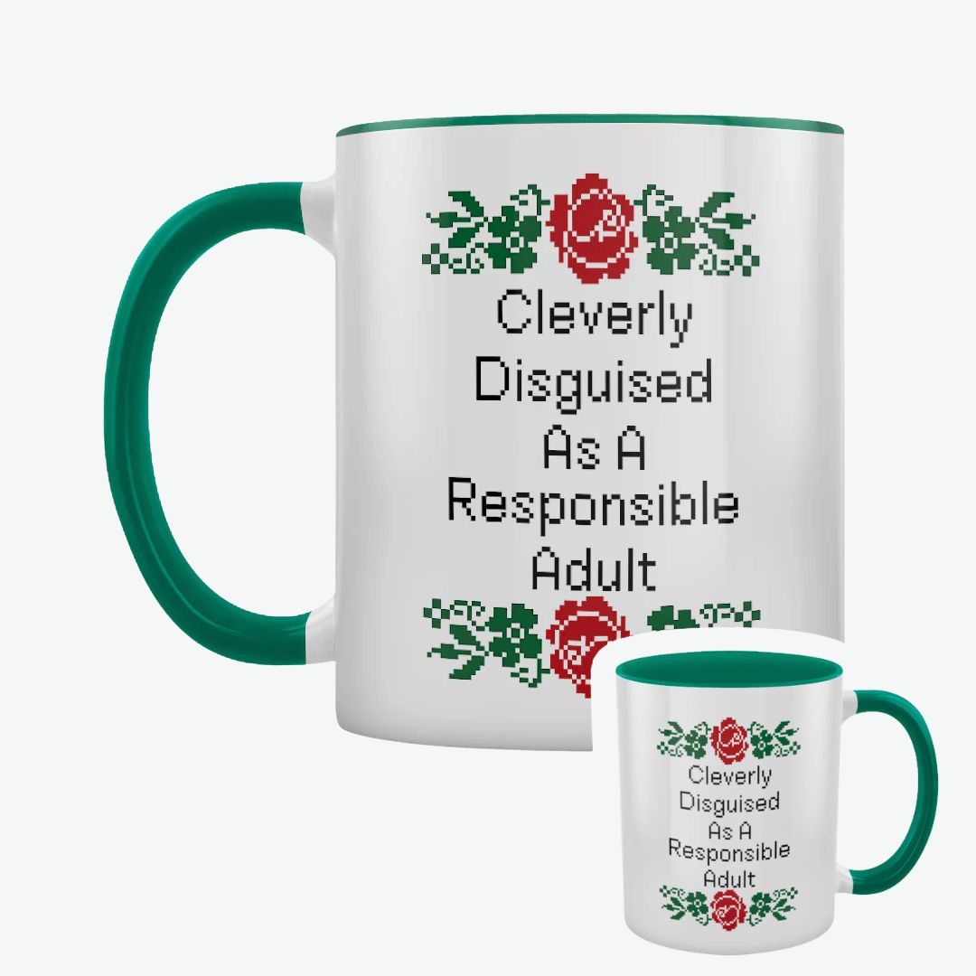 Cleverly Disguised Adult Green Inner 2-Tone Mug