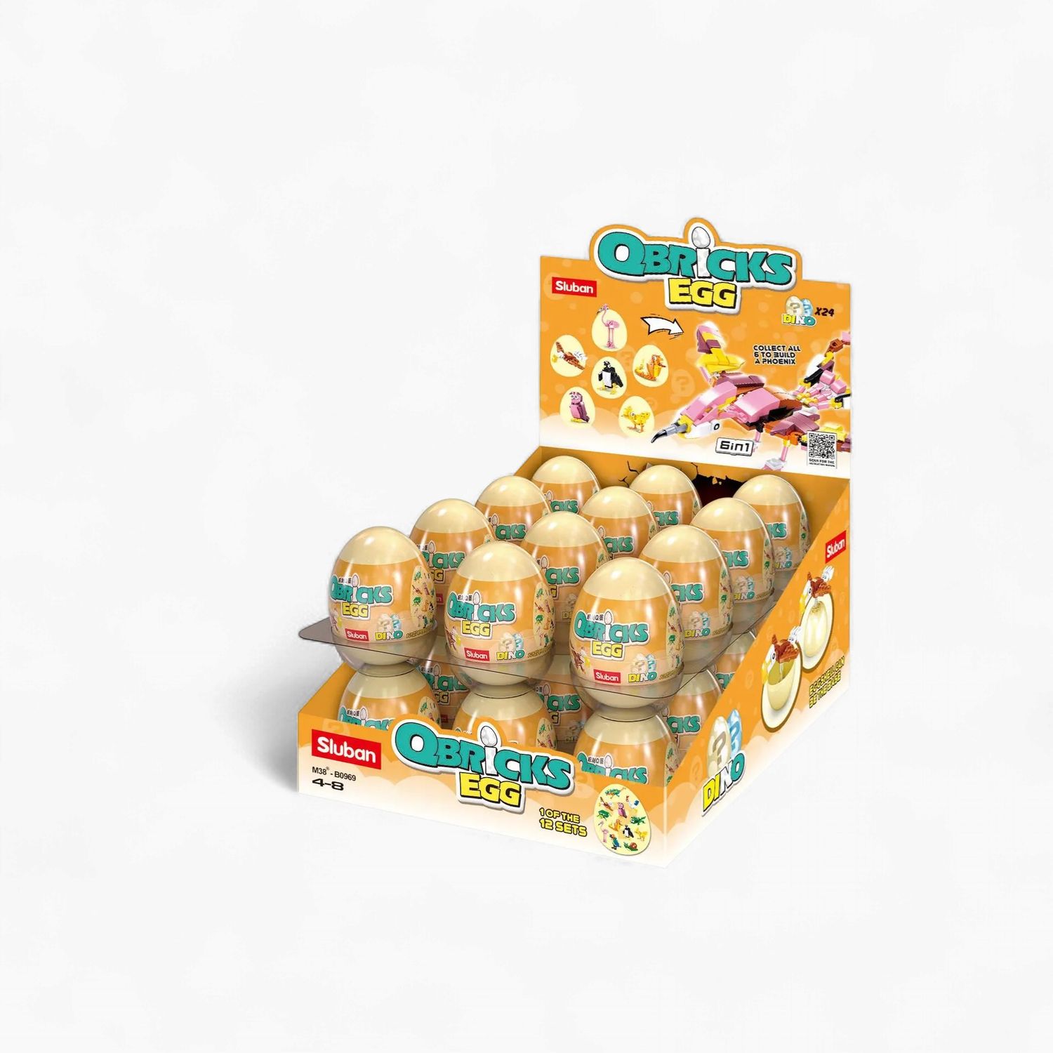 Sluban Q-Bricks Egg – Ovipara Collection (M38-B0969)