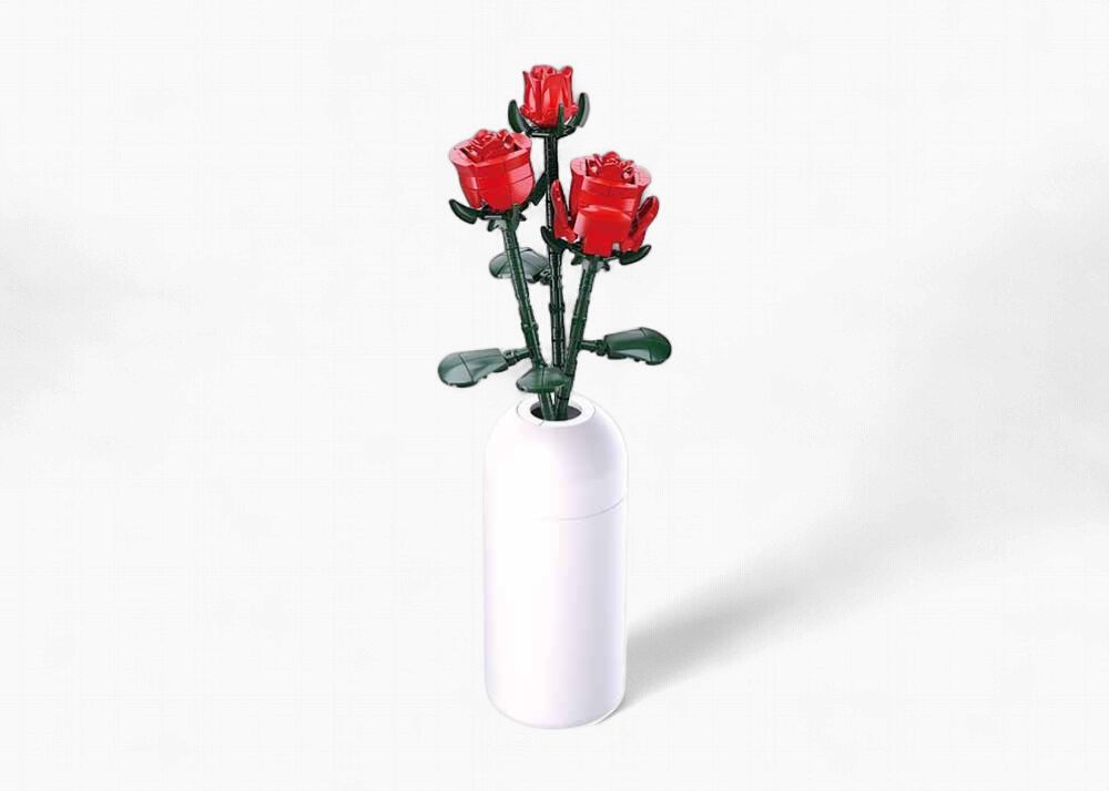 Sluban Red Rose – Flower Set (M38-B1101-04)
