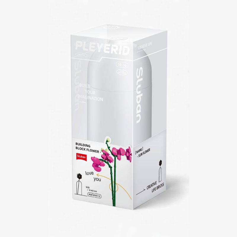 Sluban Butterfly Orchid – Building Block Flower Set (M38-B1101-12)