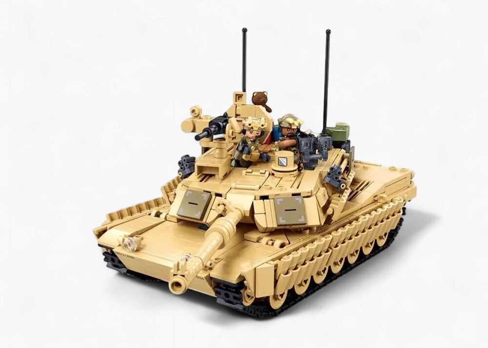 Sluban M1A2 Abrams TUSK II Main Battle Tank – Building Block Set (M38-B1365)